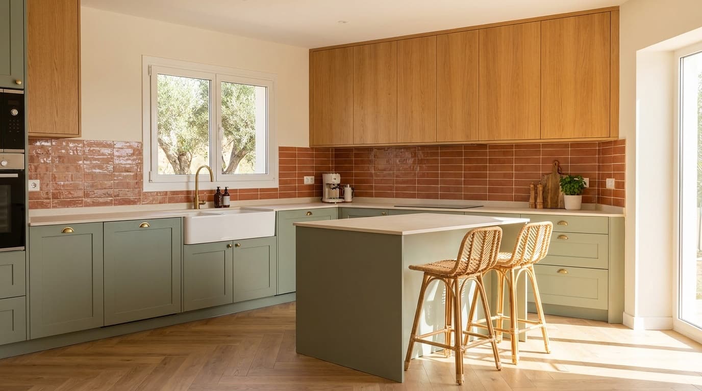 Mediterranean Oak Kitchen